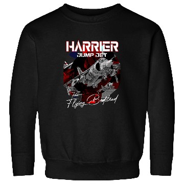 Discover Harrier Jump Jet Military Fighter Flugzeug Sweatshirts