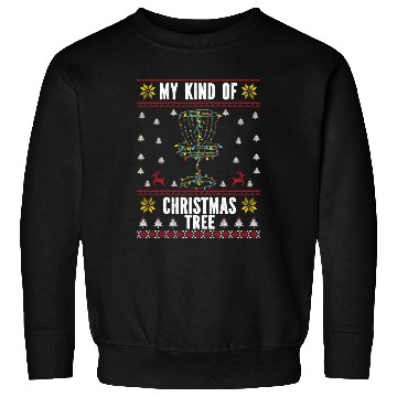 Discover Disc Golf christmas tree ugly sweater Sweatshirts