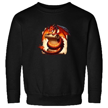 Discover Fantasy Creature Papyrus Scroll Dungeon Dragon Sweatshirts