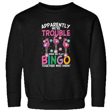 Discover Bingo Game Night Flamingo Sweatshirts