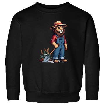 Discover Cute Lion Farmer Sweatshirts