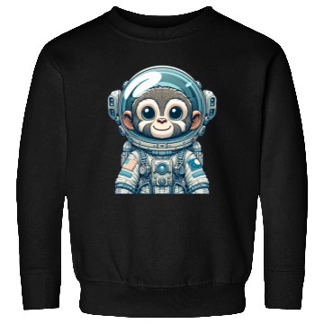 Discover Cute Monkey Astronaut Sweatshirts