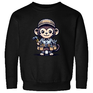 Discover Cute Monkey Craftsman Sweatshirts