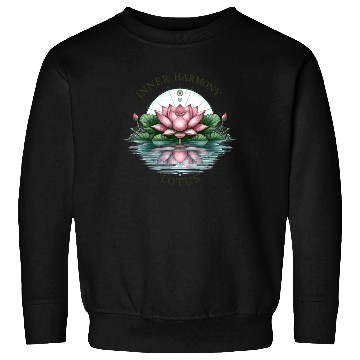 Discover Inner Harmony Lotus - Serene Water & Flower Design Sweatshirts