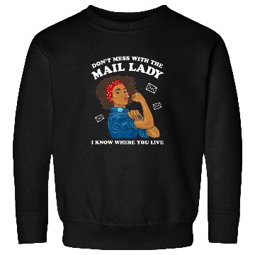Discover African American Postal Worker Mail Lady Funny Sweatshirts