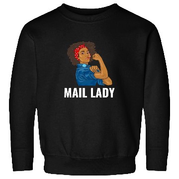 Discover African American Postal Worker Mail Lady Funny Sweatshirts