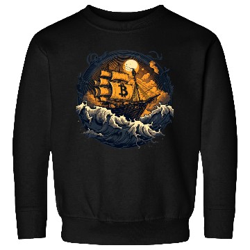 Discover Bitcoin Ship Sweatshirts