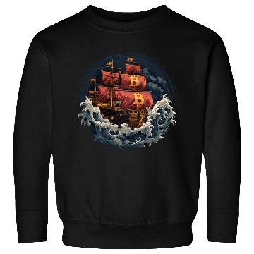 Discover Bitcoin Ship Sweatshirts