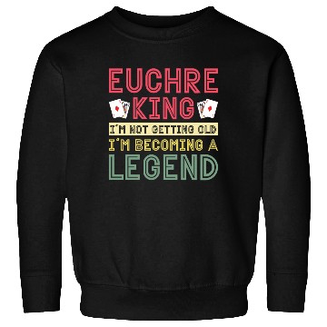 Discover Euchre card funny euchre king Sweatshirts