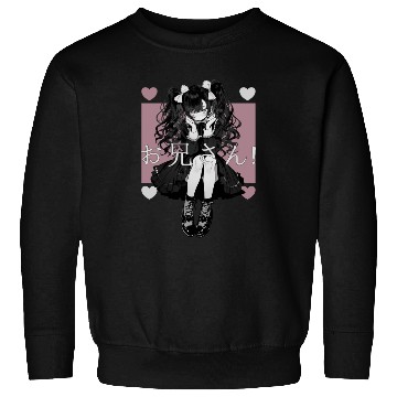 Discover Gothic Maid Anime Harajuku Yami Kawaii Aesthetic Sweatshirts