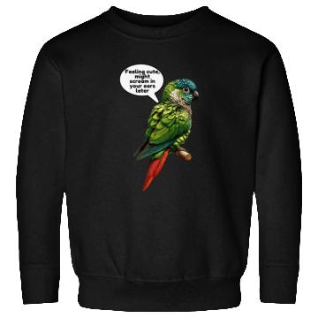 Discover Funny Green Cheeked Conure Cute Conure Parrot Sweatshirts