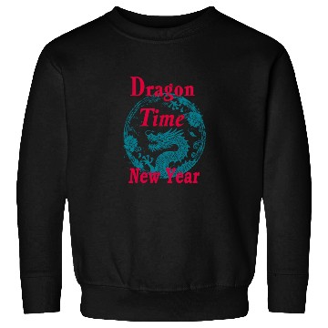 Discover Dragon Time: Festive Illustration with Chinese New Sweatshirts