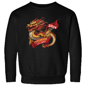 Discover Chinese New Year Dragon: Red Gold Grey White Sweatshirts
