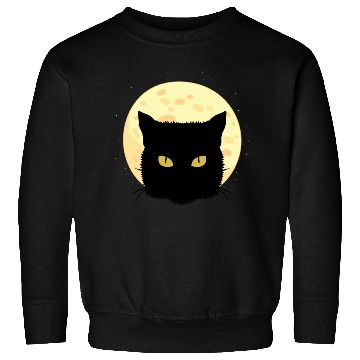 Discover Cat Full Moon Cat Owner Gift Sweatshirts