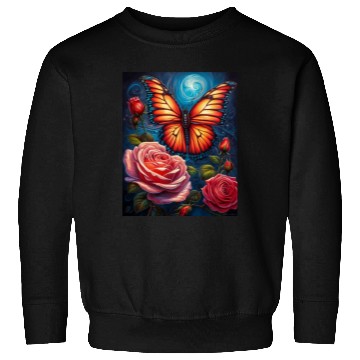 Discover Emerald Monarch: A Delicate Embrace of Nature Sweatshirts