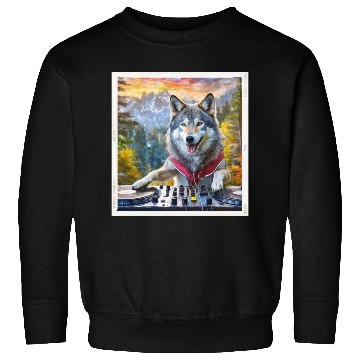 Discover DJ Wolf Wilderness Mix Sweatshirts