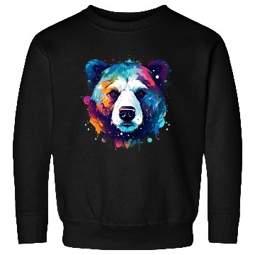 Discover Cool Colorful Galaxy Bear Sweatshirts