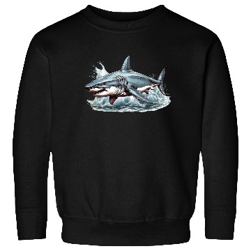 Discover Angry great white shark Sweatshirts