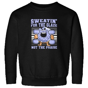 Discover Fitness Donut Funny Donut Gym Sweatshirts