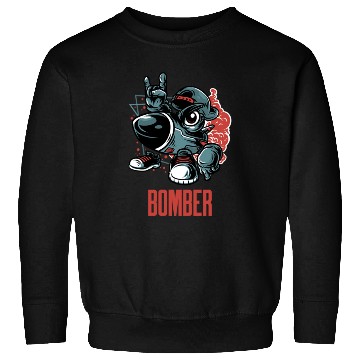 Discover Street Style Bomber Rocket Aircraft Sweatshirts