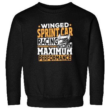 Discover Winged Sprint Car Racing Commanding Control Sweatshirts