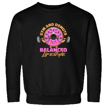 Discover Fitness Donut Funny Donut Gym Sweatshirts