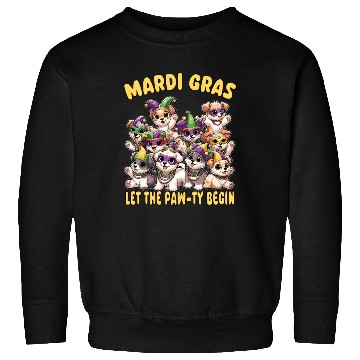 Discover Mardi Gras Puppies Masquerade -Dog Lover Sweatshirts