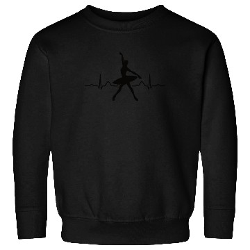 Discover Ballet Dancer Heartbeat EKG Ballerina Sweatshirts