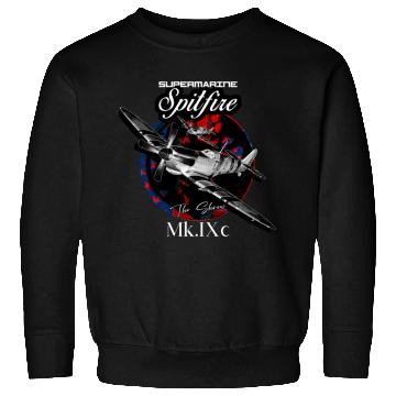 Discover Supermarine Spitfire MK.IXc WW2 Fighter Plane Sweatshirts