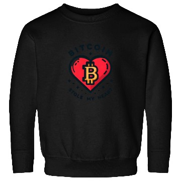 Discover Bitcoin Stole My Heart Love Affair Sweatshirts