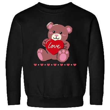 Discover Happy Valentines Day Cute Bear Collections Sweatshirts