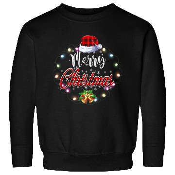 Discover Merry Christmas Buffalo Red Plaid Lights Sweatshirts