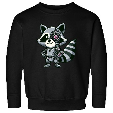 Discover Cool Raccoon Robot Sweatshirts