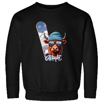 Discover Winter sports, Charly the Snowboarder Sweatshirts