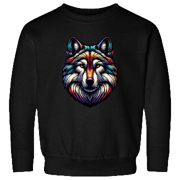 Discover Vivid Abstract Wolf Sweatshirts