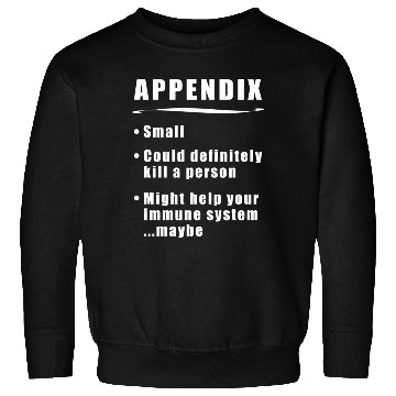 Discover Appendicitis Appendix Definition bold Sweatshirts