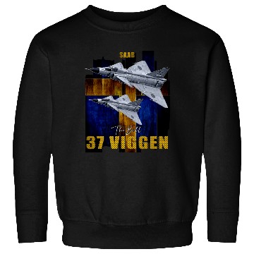 Discover Saab 37 Viggen Swedish Multi Combat Aircraft Sweatshirts