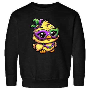 Discover Mardi Gras Chicken, Dressed-up Chick Sweatshirts