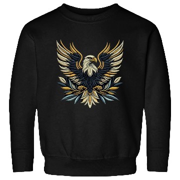 Discover Regal Eagle Wings Embroidered Sweatshirts