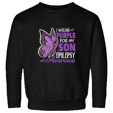 Discover I Wear Purple For My Son Epilepsy Awareness Sweatshirts