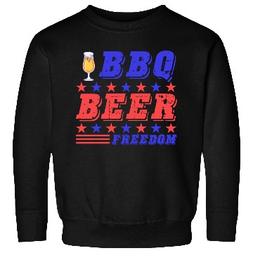 Discover BBQ Barbeque - BBQ Beer Freedom Sweatshirts