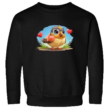 Discover 3D bird cartoon Sweatshirts