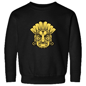 Discover Amerindian-Inspired Face Fusion Mythical Ink Sweatshirts