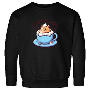Discover Cappyccino Capybara Coffee Cappuccino Sweatshirts
