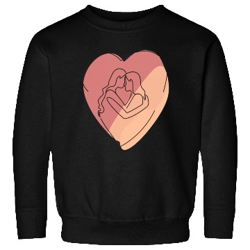 Discover Lesbian Couple in Heart Sweatshirts