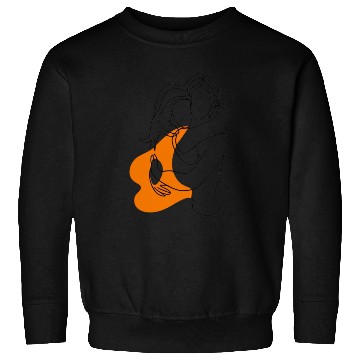 Discover Lesbian Couple Minimalist Line Art Sweatshirts