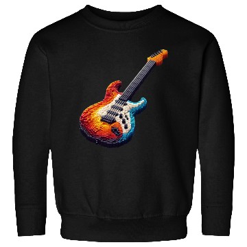 Discover Pixel Guitar Sweatshirts