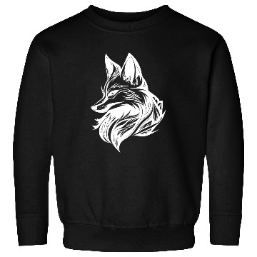 Discover Elegant Cunning Fox In Tattoo Ink Sweatshirts