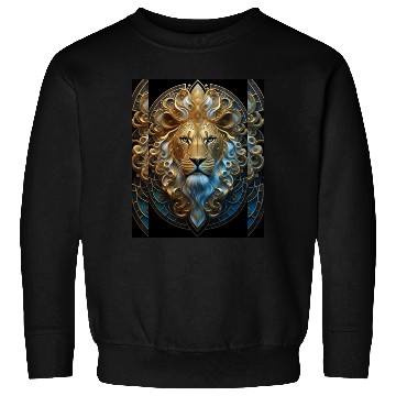 Discover 1920s Art Deco lion, gold Sweatshirts