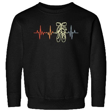 Discover Vintage Ballet Shoes Heartbeat Sweatshirts